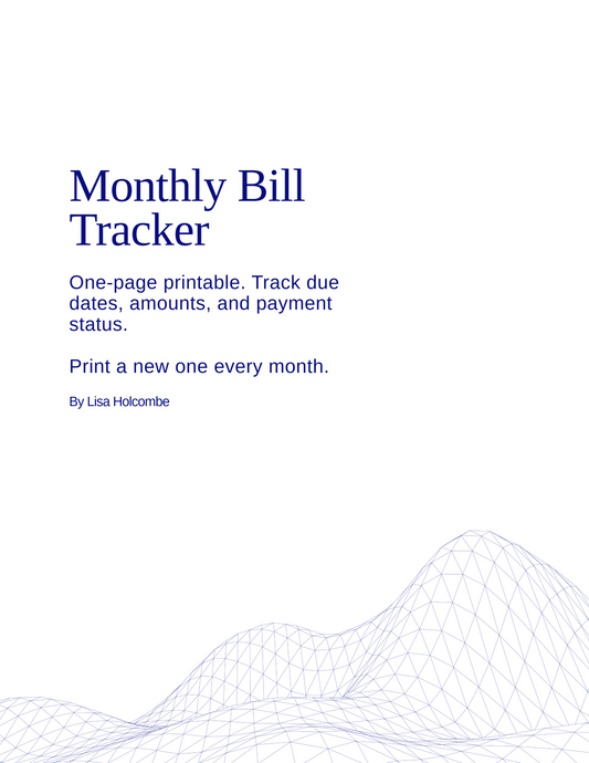 Monthly Bill Tracker