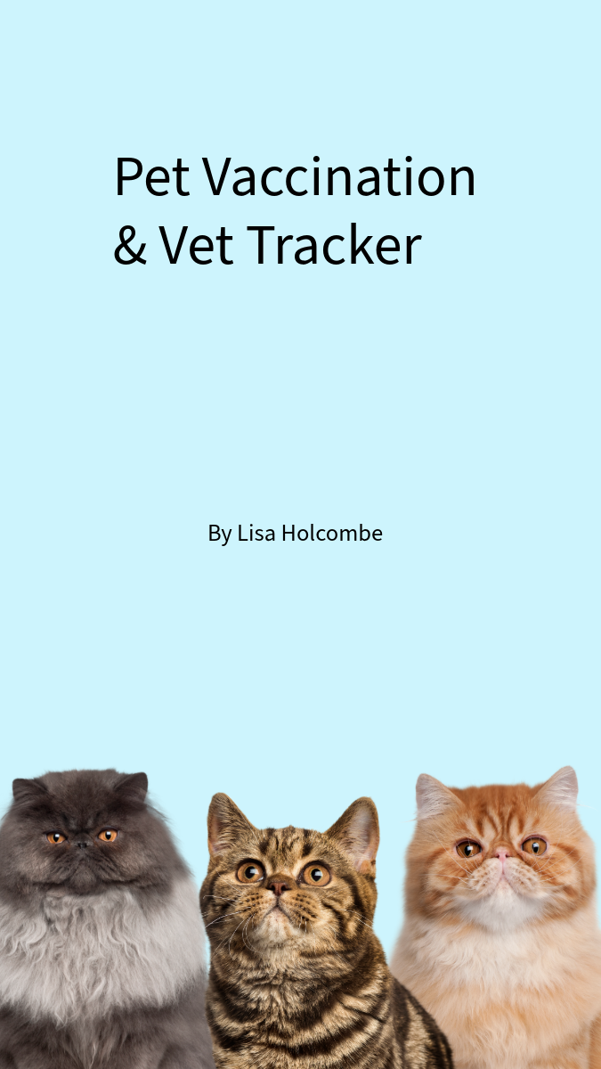 Printable Pet Vaccination & Vet Visit Tracker – Digital Download PDF